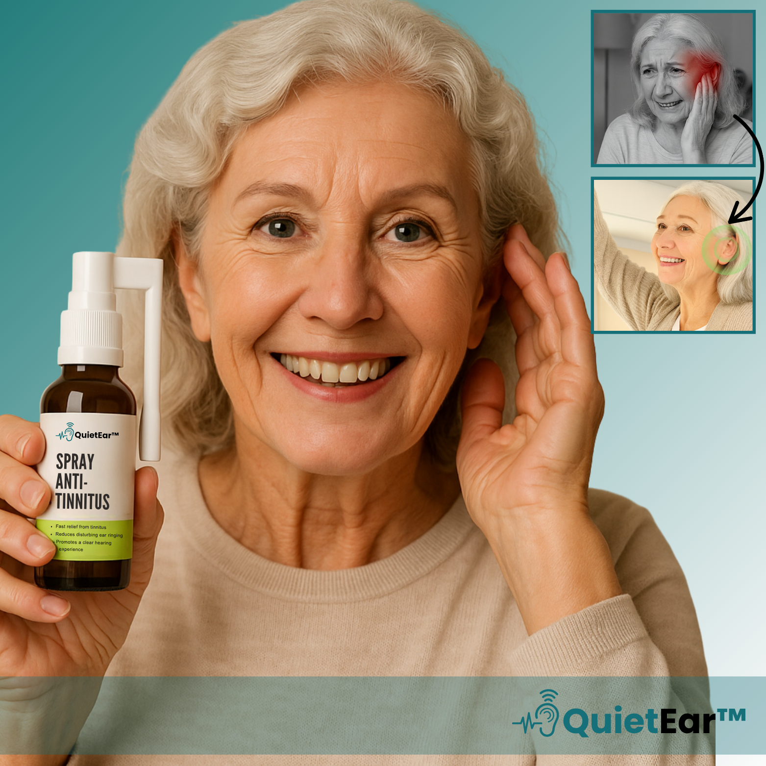 QuietEar™ Sofort-Spray gegen Tinnitus