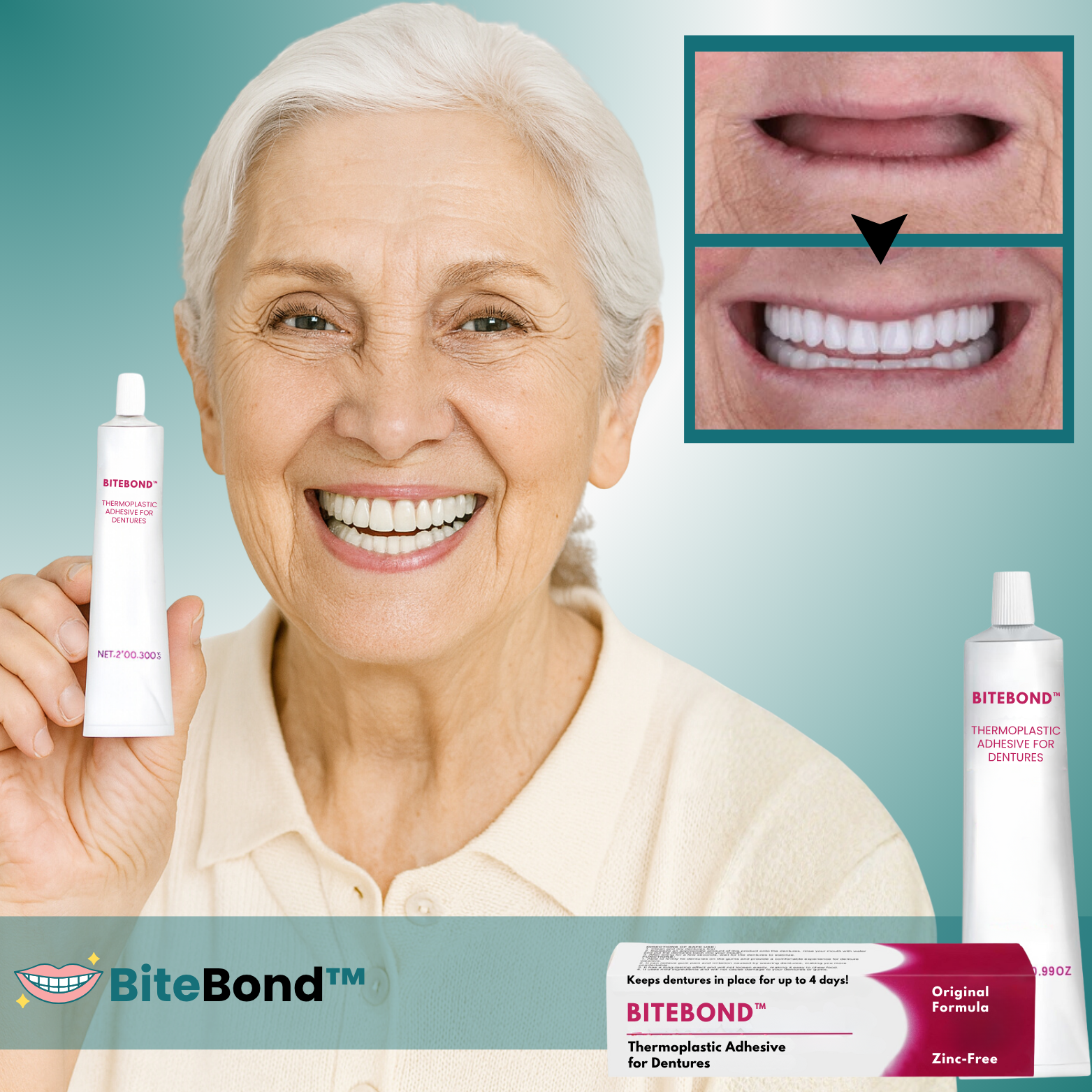 BiteBond™ Zahnprothesen-Haftmittel