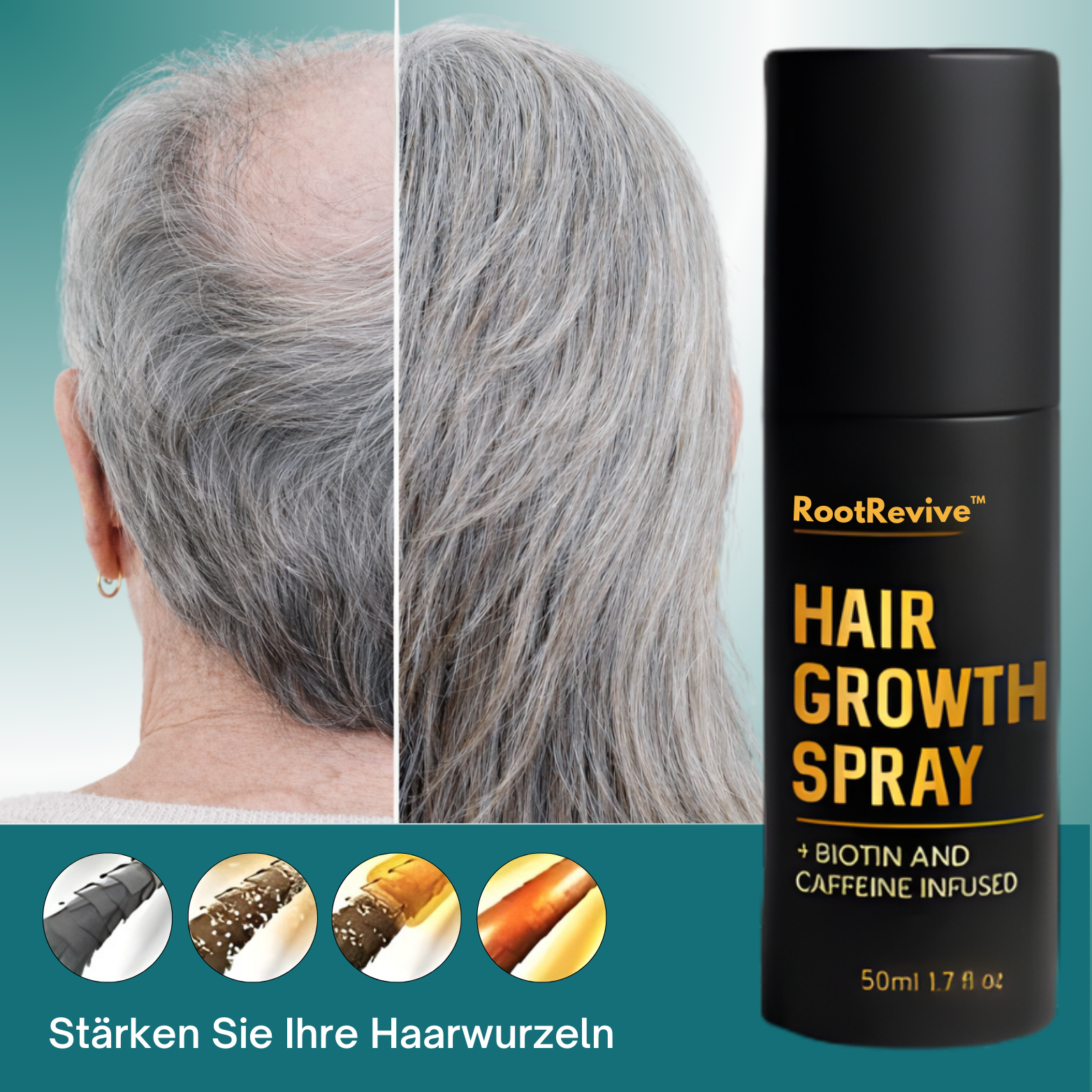 RootRevive™ Sofortiges Haarneuwuchs-Spray