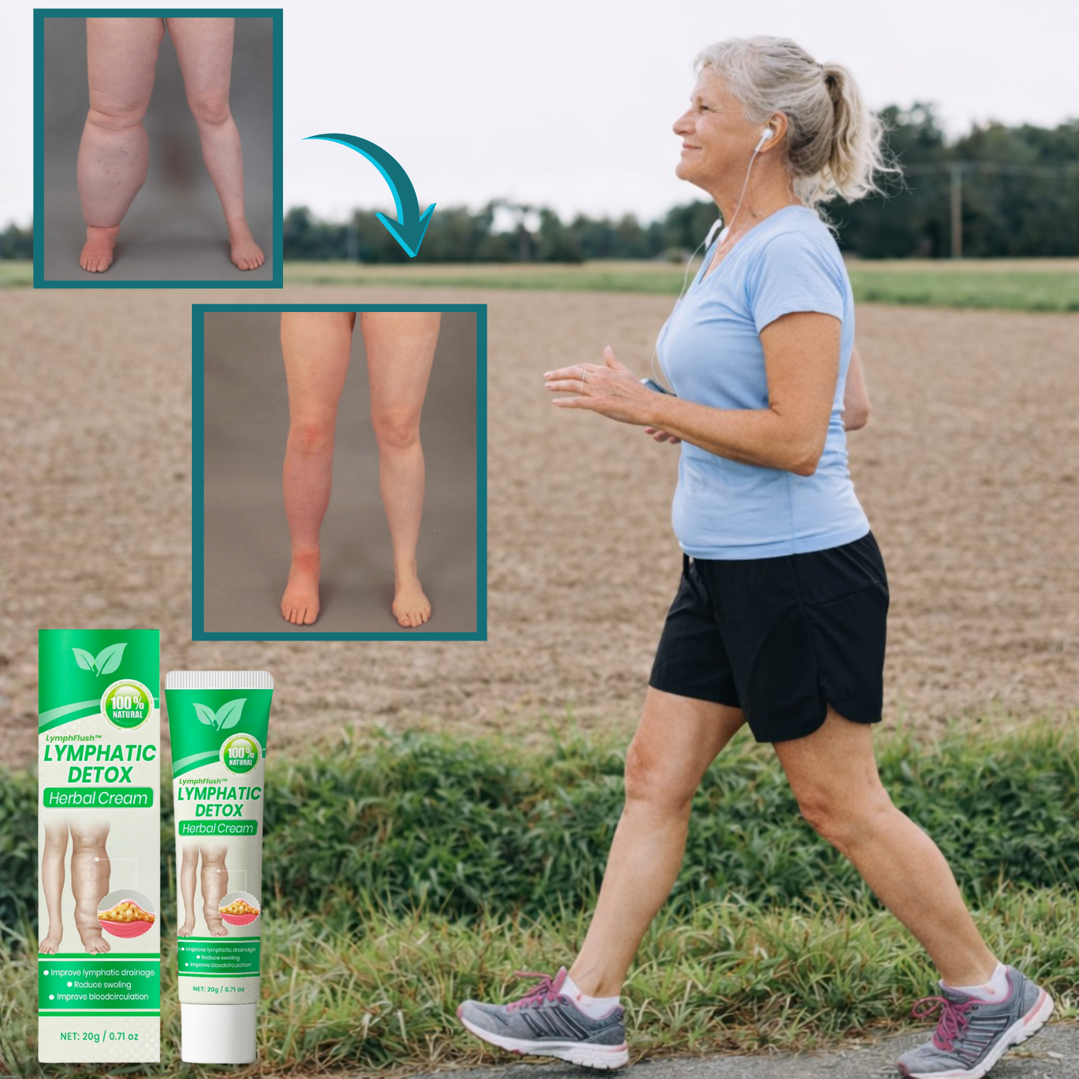 LymphFlush™ Sofortige Lymphatische Detox-Creme